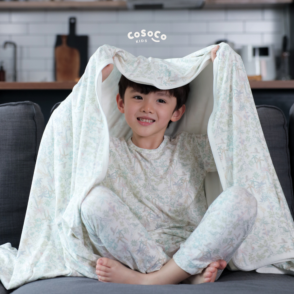 Kids Pajamas in Rainbow Tropics
