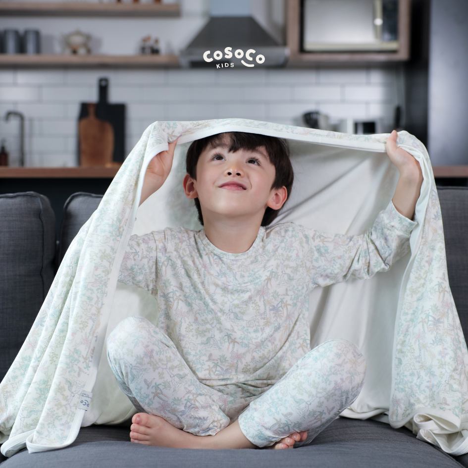Kids Pajamas in Rainbow Tropics