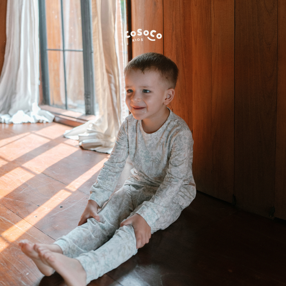 Kids Pajamas in Rainbow Tropics