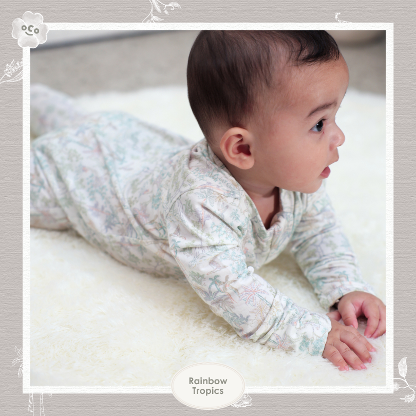 Sleepsuit in Rainbow Tropics