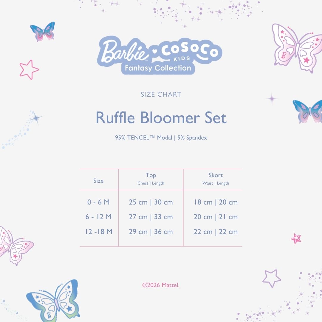Barbie Ruffle Bloomer Set in Pixie Wish