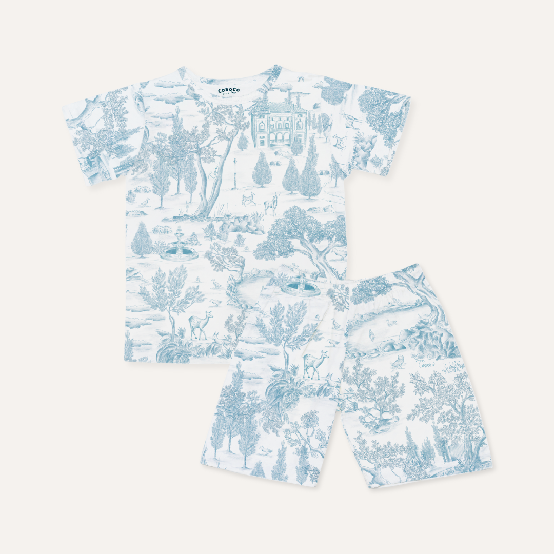 Short Sleeve Set in Estate Blue