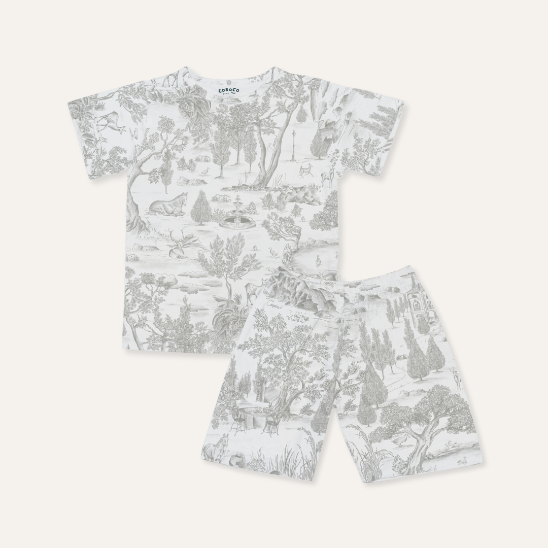 Short Sleeve Set in Estate Grey