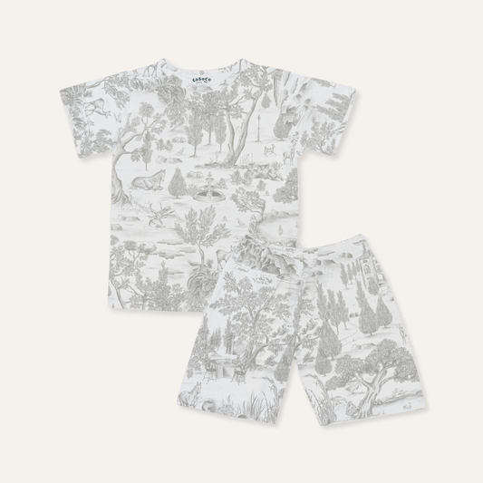 Short Sleeve Set in Estate Grey