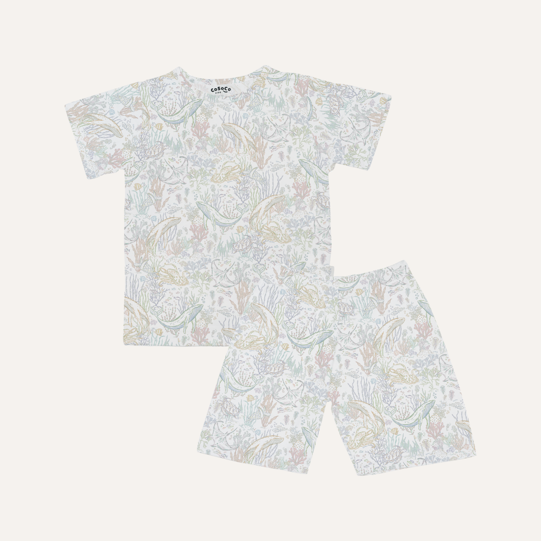 Short Sleeve Set in Rainbow Reef