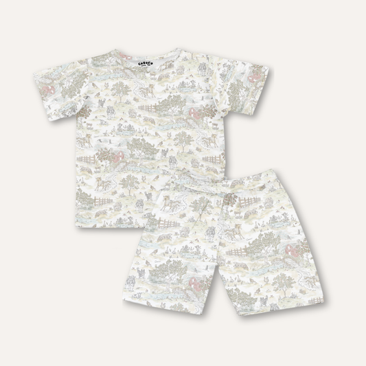 Short Sleeve Set in Farm Days
