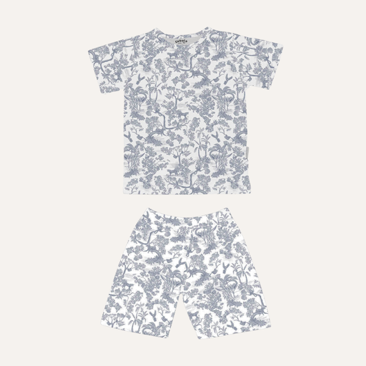 Short Sleeve Set in Jungle Toile