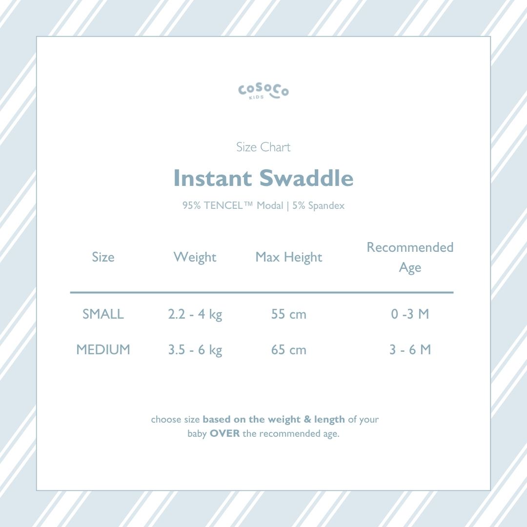 Instant Swaddle in Coastal Blue