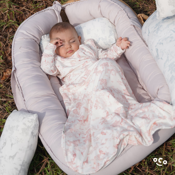 Signature Double Layer Sleep Sack in Safari Pink