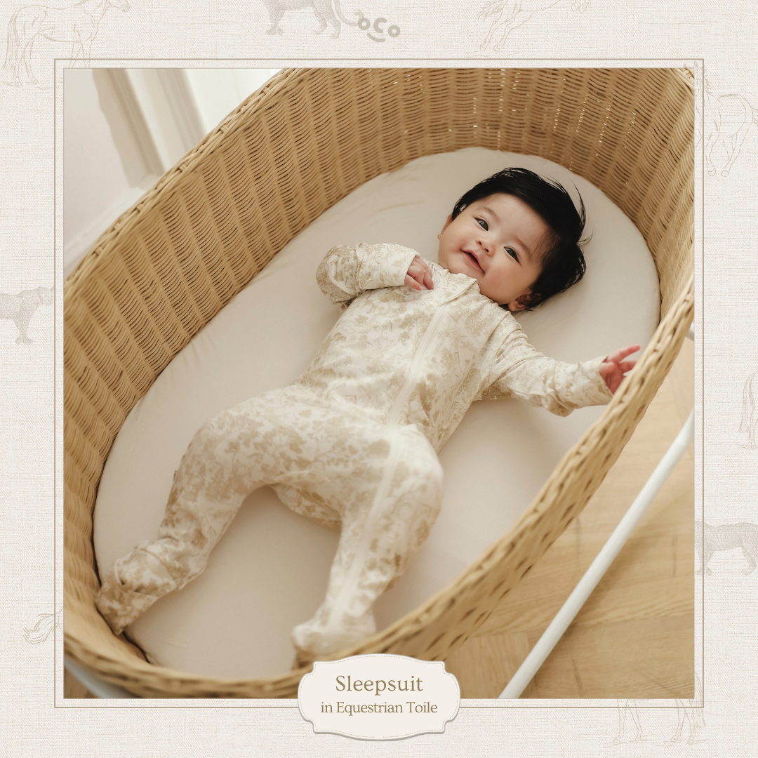 Sleepsuit in Equestrian Toile