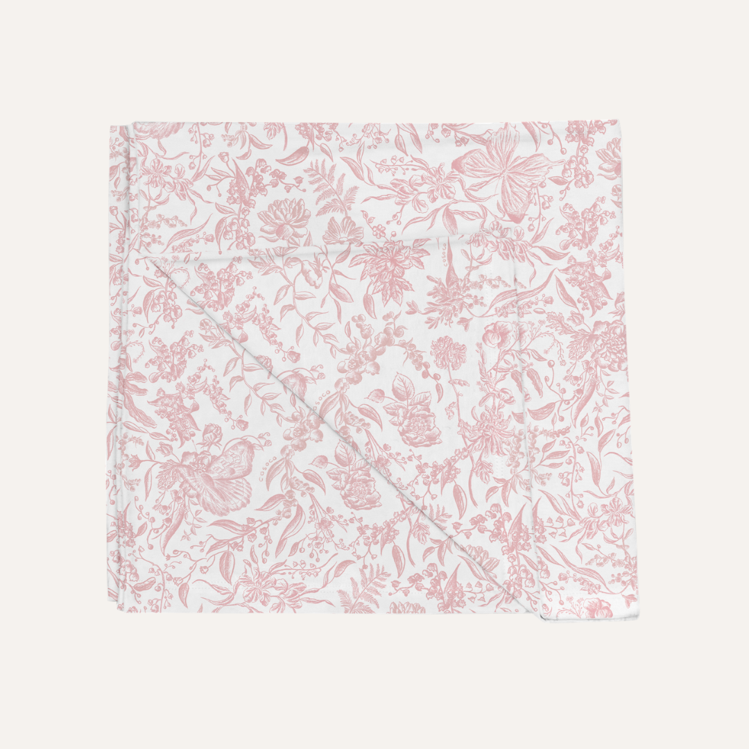 Swaddle Blanket in Toile de Fleur